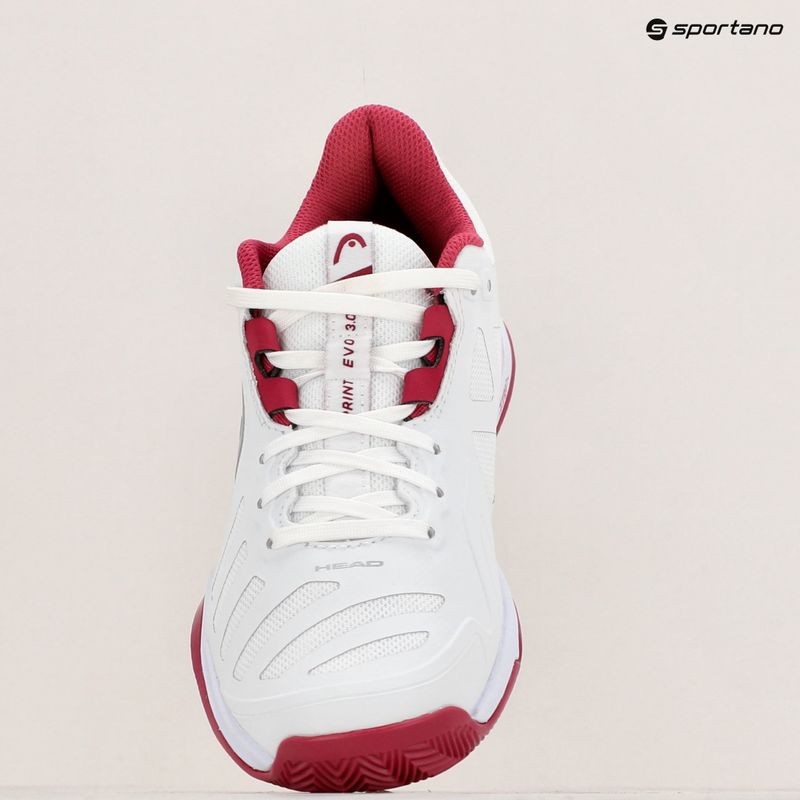 Dámska tenisová obuv HEAD Sprint Evo 3.0 Clay white/berry 9