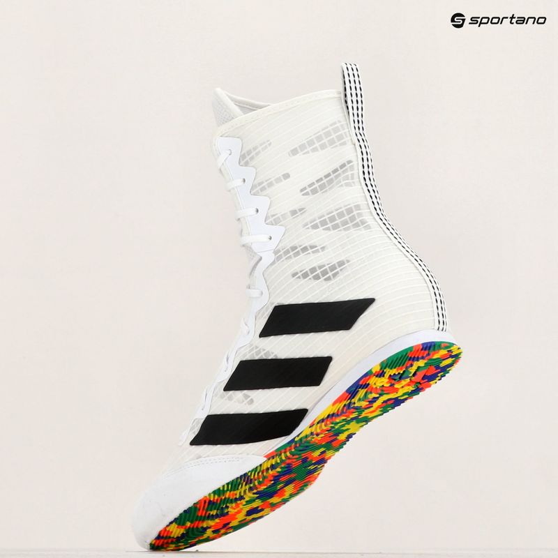 boxerská obuv adidas Box Hog 4 cloud white/core black/cloud white 10