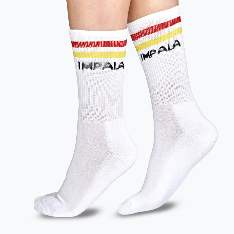 Dámske ponožky IMPALA Stripe 3 páry white 4