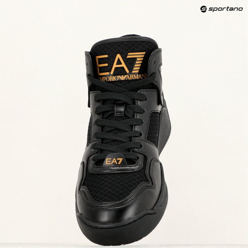 Obuv  EA7 Emporio Armani Basket Mid triple black/gold 9