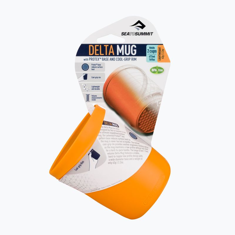 Sea to Summit Delta Mug hrnček na turistiku oranžový ADMUGOR 4