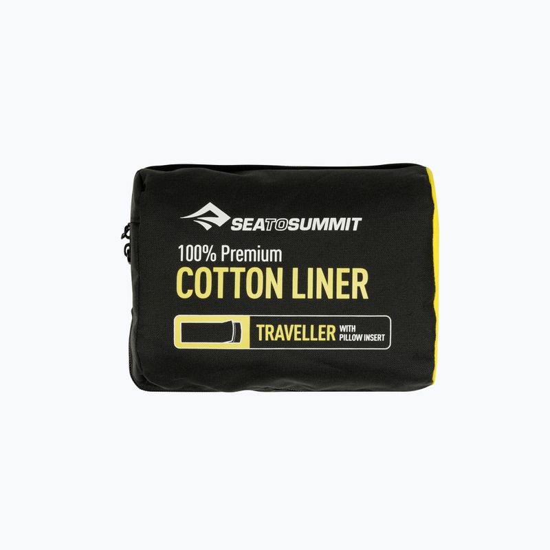 Vložka do spacieho vaku Sea to Summit Premium Cotton Traveller modrá AYHAOSNB