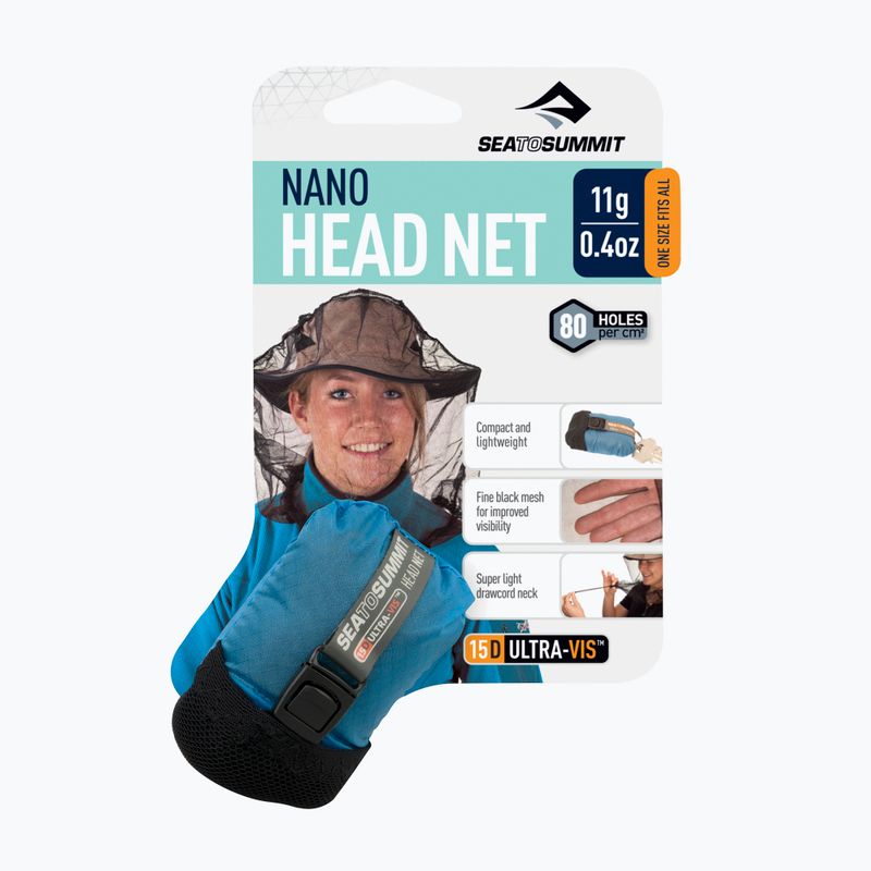 Sieťka proti komárom na hlavu Sea To Summit Nano MosquiTo Headnet black 4