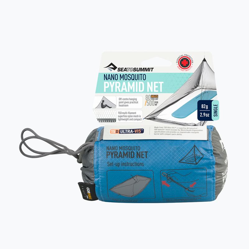 Sieťka proti hmyzu Sea To Summit Nano MosquiTo Pyramid Net Single grey 8