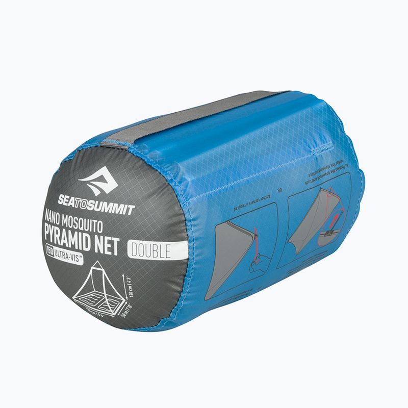 Sieťka proti hmyzu Sea To Summit Nano MosquiTo Pyramid Net Double grey 9
