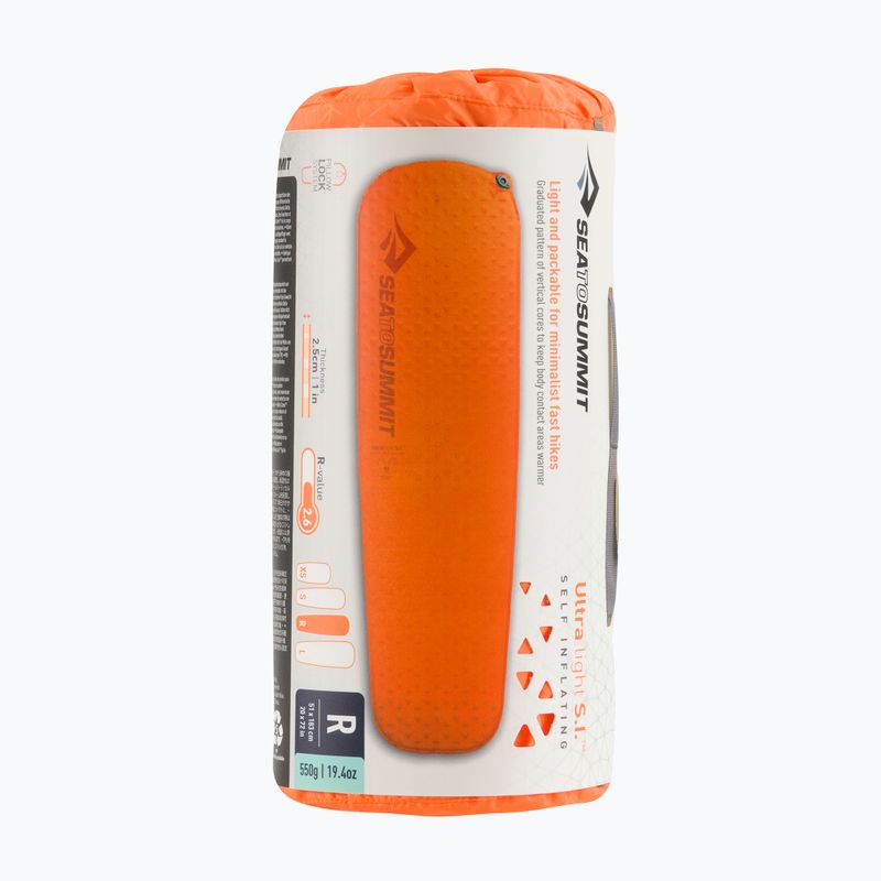 Sea to Summit UltraLight samonafukovacia podložka Regular 2,5 cm oranžová AMSIULR 2