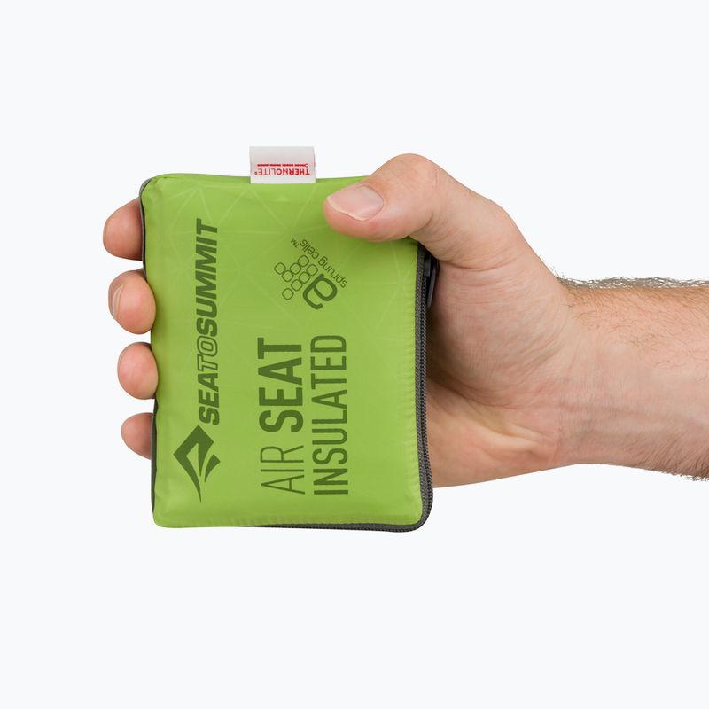 Nafukovacia podložka na sedenie Sea to Summit Air Seat Insulated green 10