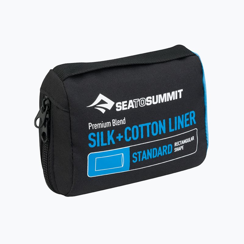 Vložka do cestovného spacieho vaku Sea to Summit Silk/Cotton Standard green ASLKCTNSTDSF