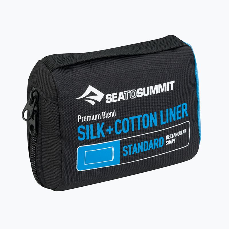 Vložka do spacieho vaku Sea to Summit Silk/Cotton Traveller with Pillow morská ASLKCTNYHASF