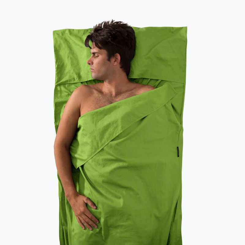 Vložka do spacieho vaku Sea to Summit Premium Cotton Traveller zelená AYHAOSGN 3