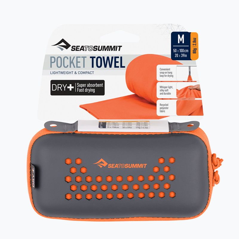 Rýchloschnúci uterák Sea to Summit Pocket Towel picante 6