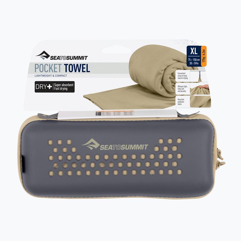 Rýchloschnúci uterák Sea to Summit Pocket Towel desert 3