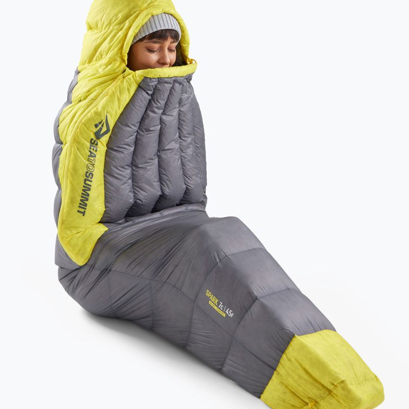 Spací vak Sea To Summit Spark Down -9C|15F Regular grey / tellow 7
