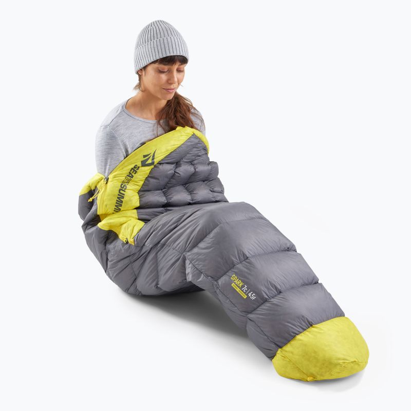 Spací vak Sea To Summit Spark Down -9C|15F Regular grey / tellow 9