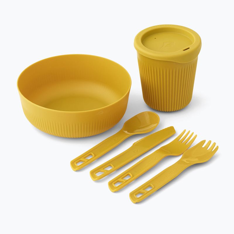 Súprava turistického riadu Sea to Summit Passage Dinnerware arrowwood yellow 2