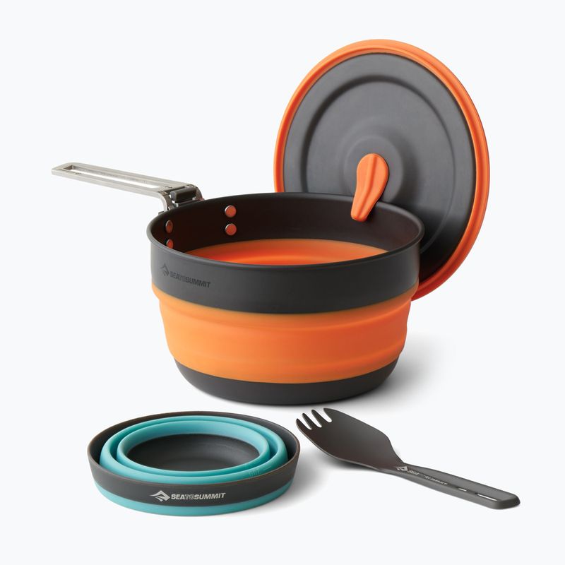 Cestovná sada riadu Sea To Summit Frontier UL Collapsible Kettle Cook 3