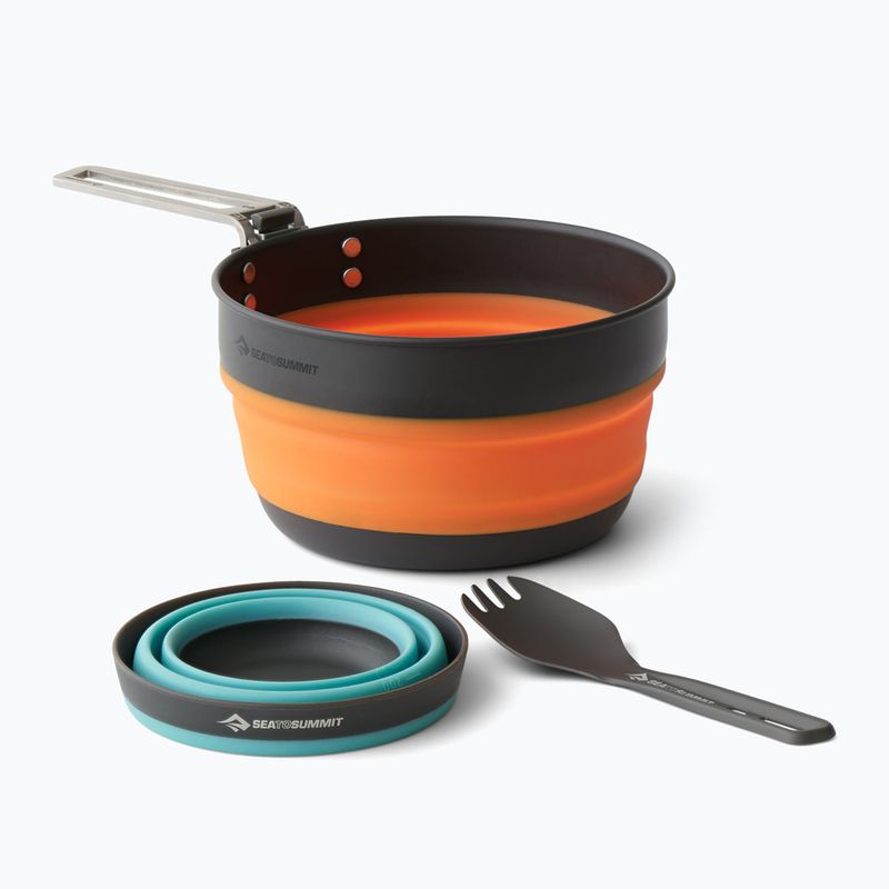 Cestovná sada riadu Sea To Summit Frontier UL Collapsible Kettle Cook 4