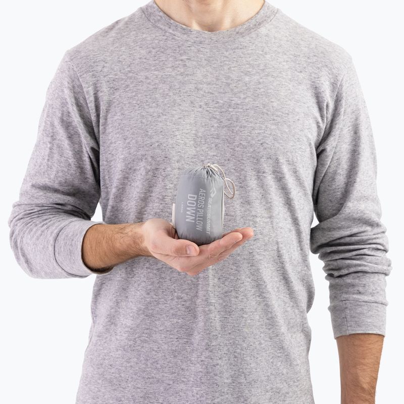 Cestovný vankúš Sea to Summit Aeros Down L neutral grey 5