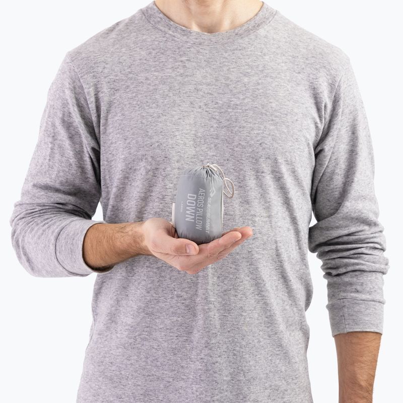 Cestovný vankúš Sea to Summit Aeros Down R neutral grey 5