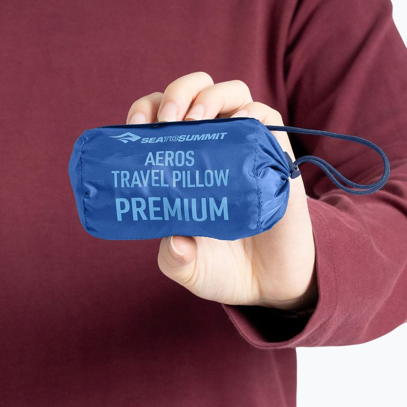 Cestovný vankúš Sea To Summit Aeros Premium Travel navy peony 7
