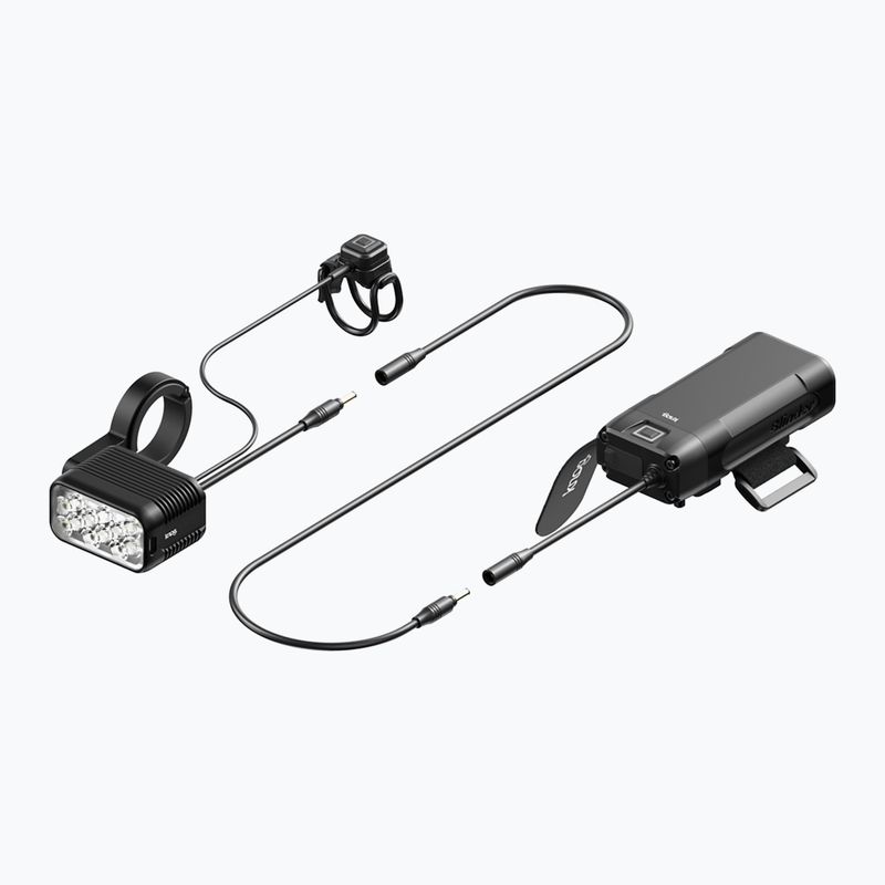Predné svetlo na bicykel Knog Blinder X 1800 + batéria 10000mAh black 2