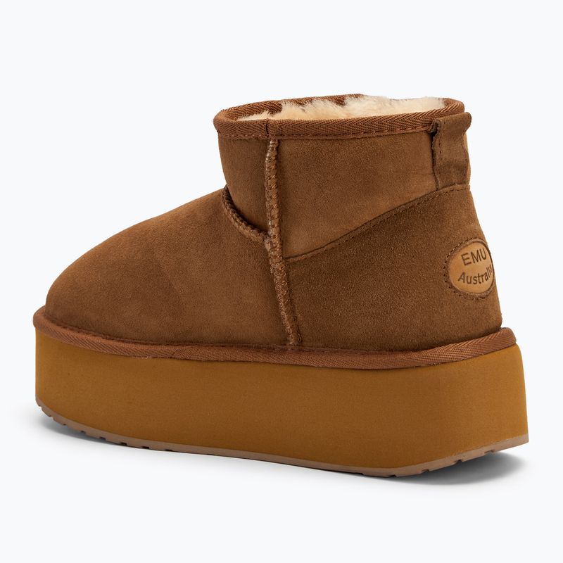 Dámske snehule EMU Australia Stinger Micro Flatform chestnut 3