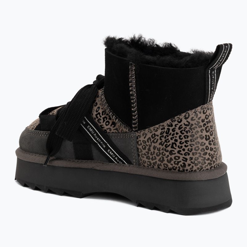 Dámske snehule EMU Australia Blurred Micro Patchwork Leo charcoal 3