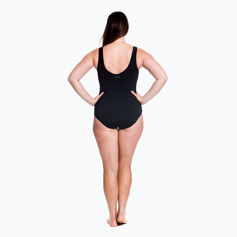 Dámske jednodielne plavky Funkita Zip Front One Piece still black 5