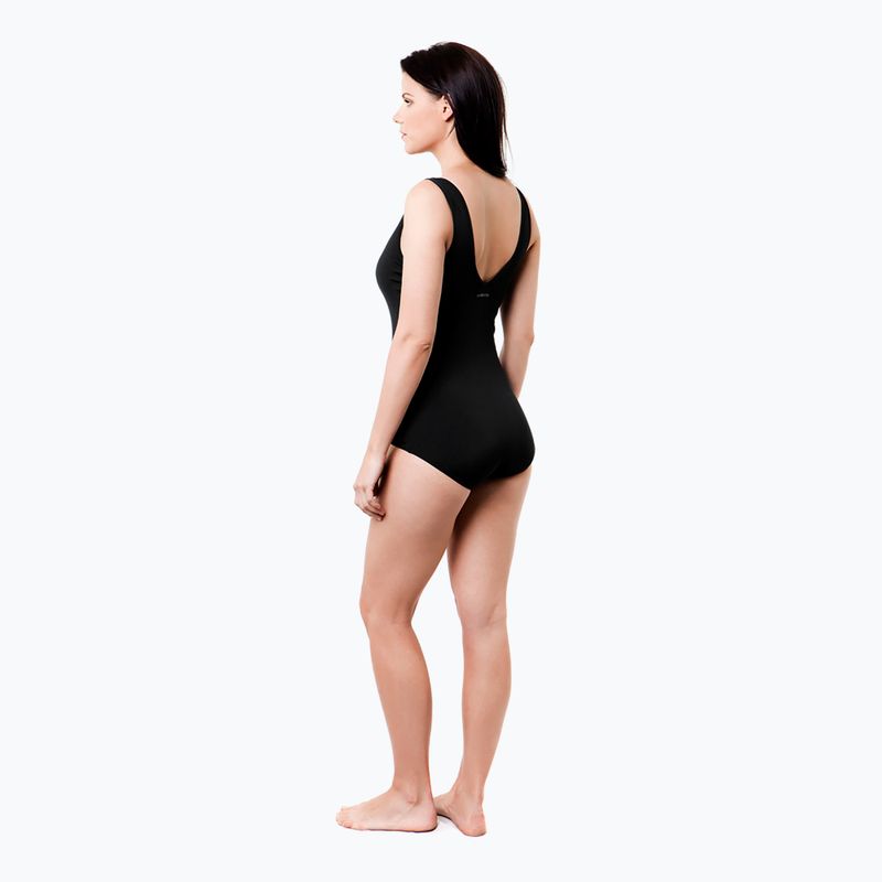 Dámske jednodielne plavky Funkita Zip Front One Piece still black 6
