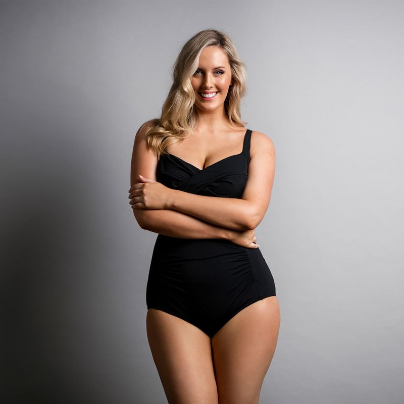 Dámske jednodielne plavky Funkita Ruched One Piece still black 3