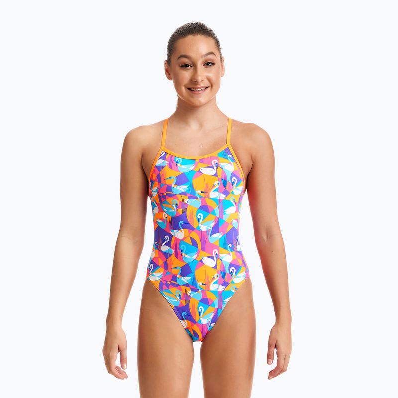 Detské plavky Funkita Eco Single Strap žlto-ružové FKS030G7132608 5