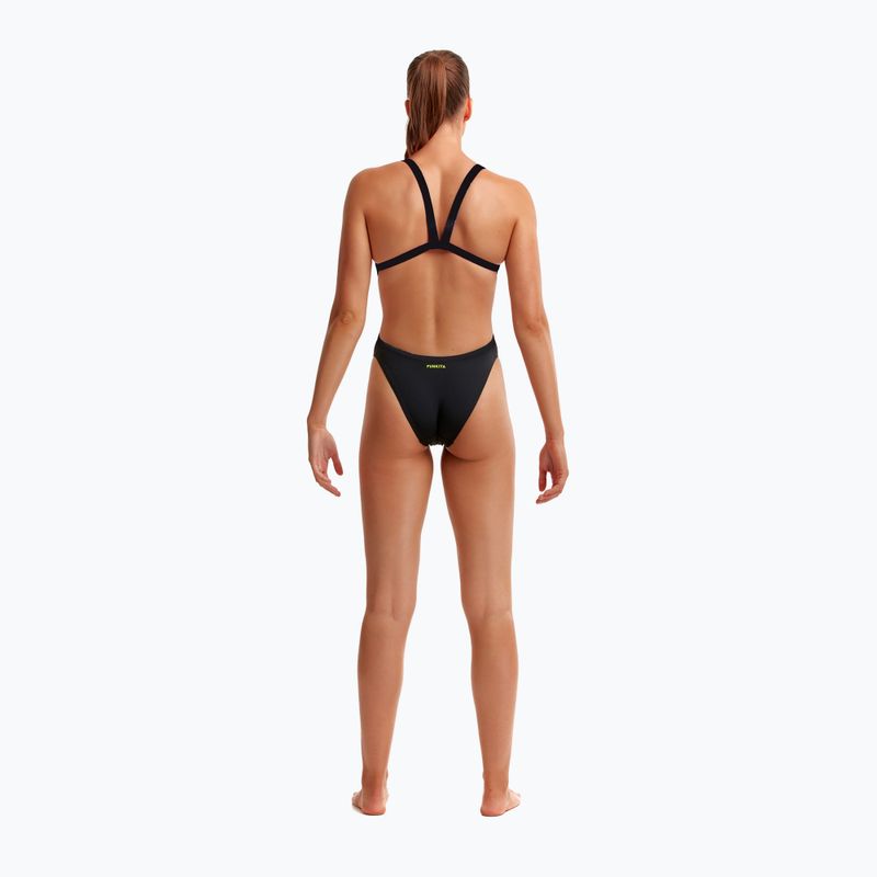 Funkita Jednodielne dámske plavky bez ramienok Still Black 3