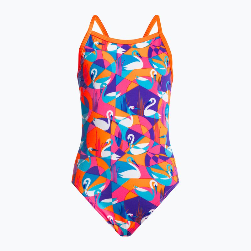 Detské plavky Funkita Eco Single Strap žlto-ružové FKS030G7132608