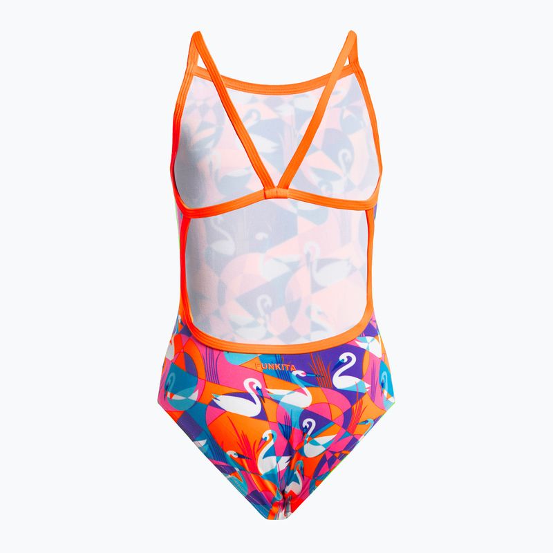 Detské plavky Funkita Eco Single Strap žlto-ružové FKS030G7132608 2