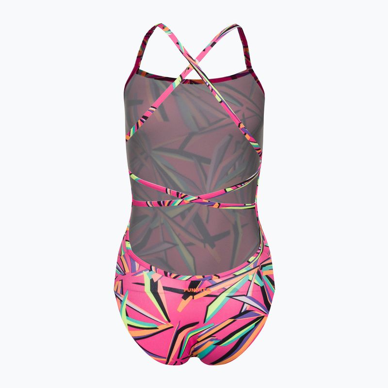 Funkita dámske jednodielne plavky Strapped In One Piece pink FS38L7138808 2