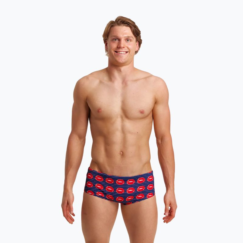 Pánske plavky Funky Trunks Sidewinder Trunks tmavomodro-červené FTS1M71411 5