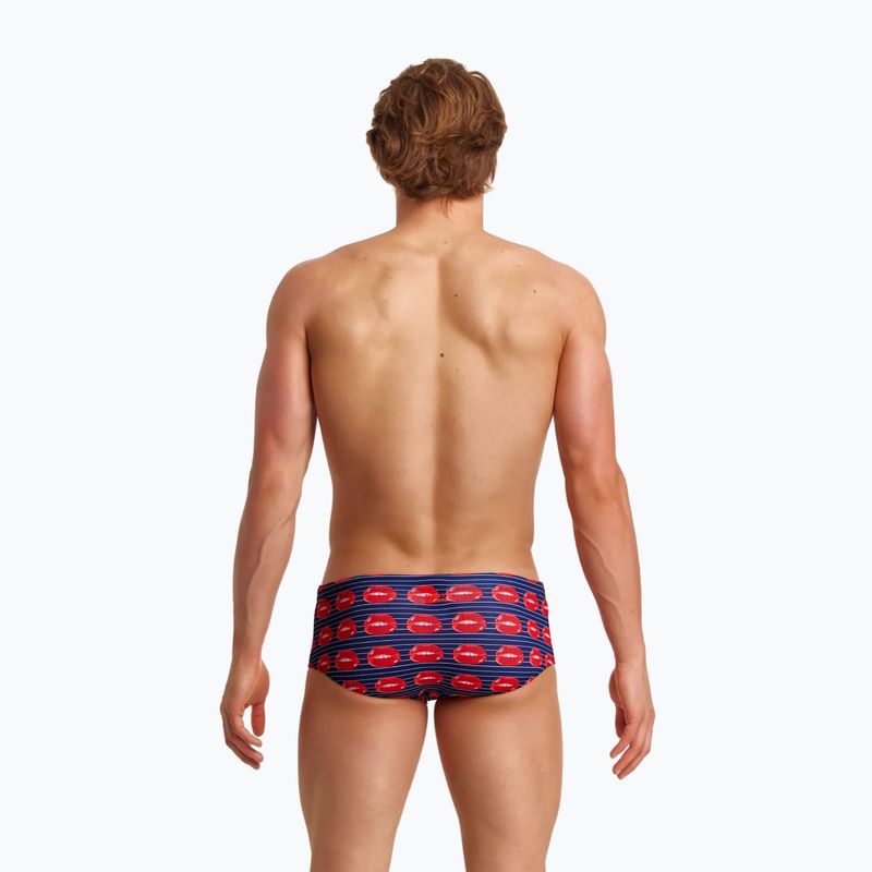 Pánske plavky Funky Trunks Sidewinder Trunks tmavomodro-červené FTS1M71411 6