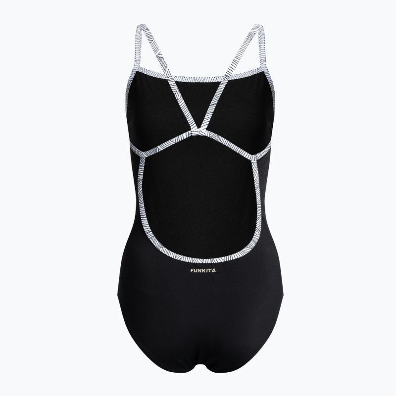 Dámske jednodielne plavky Funkita Single Strap Black FS15L71455 2