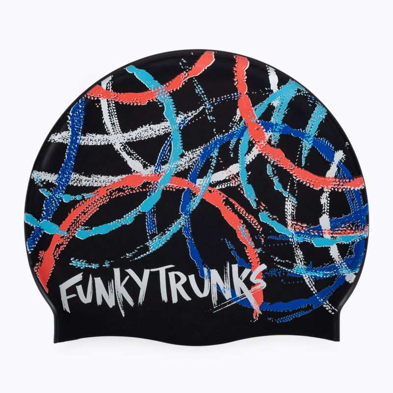 FUNKY TRUNKS Silikónová plavecká čiapka čierna FT997143200