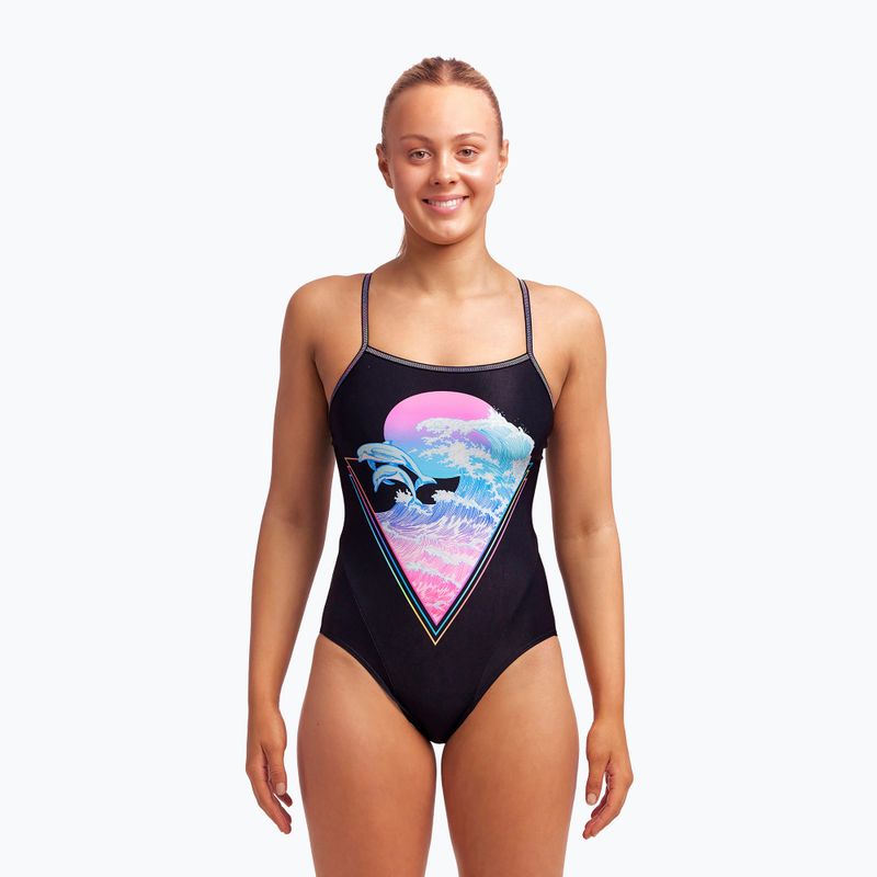 Dámske jednodielne plavky Funkita Single Strap Black FS15L7155816 2