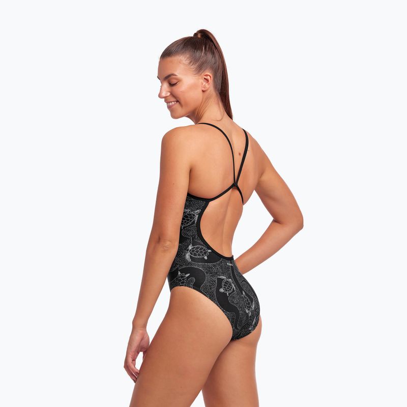 Dámske jednodielne plavky Funkita Single Strap Black FS15L7155416 4