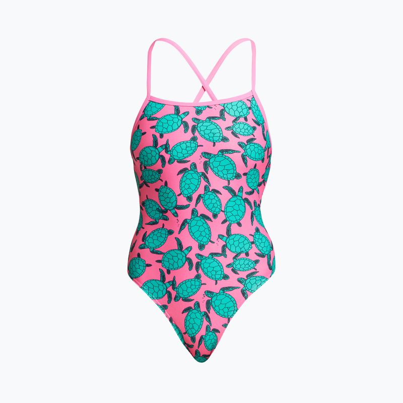 Funkita dámske jednodielne plavky Strapped In One Piece pink FS38L7156516