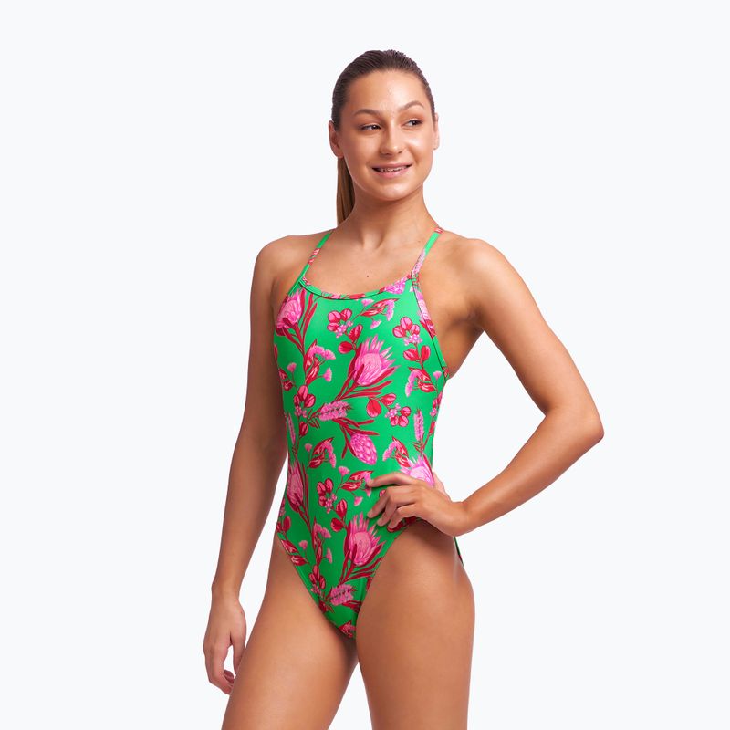 Funkita Jednodielne detské plavky s jedným ramienkom Zelená FS16G7154914 3