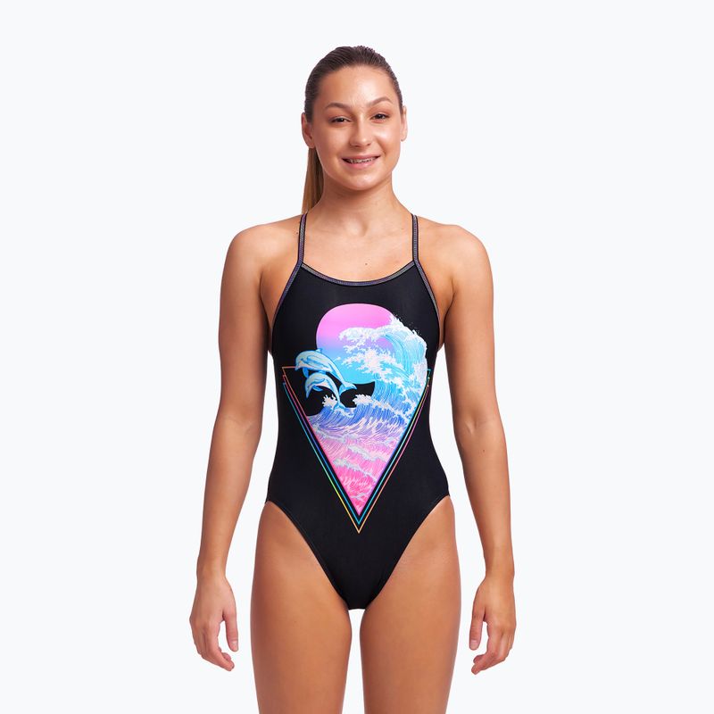 Funkita Jednodielne detské plavky s jedným ramienkom Black FS16G7155814 2