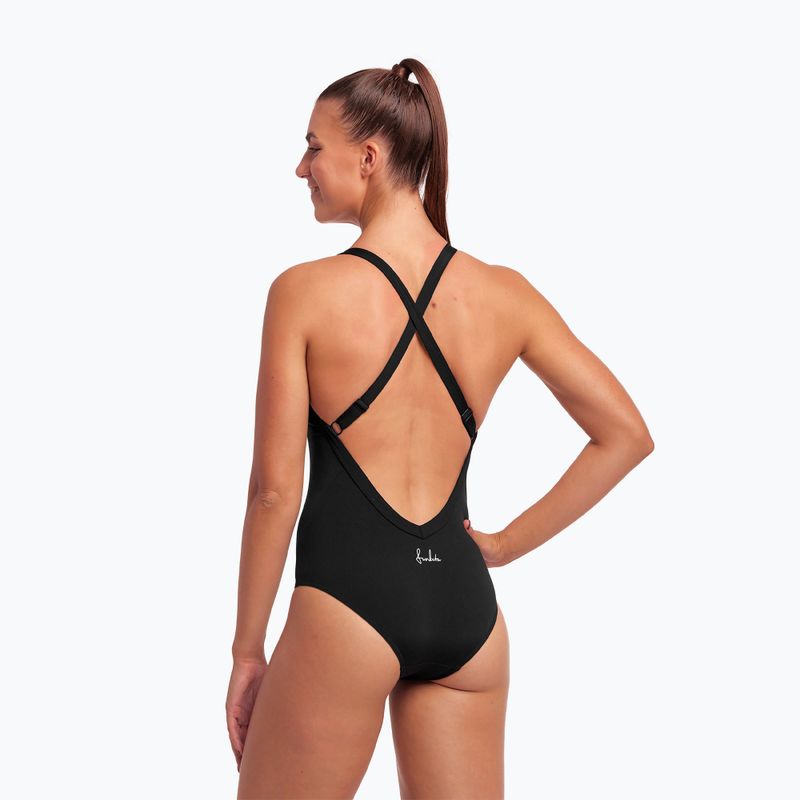 Dámske jednodielne plavky Funkita Sky Hi One Piece still black 5