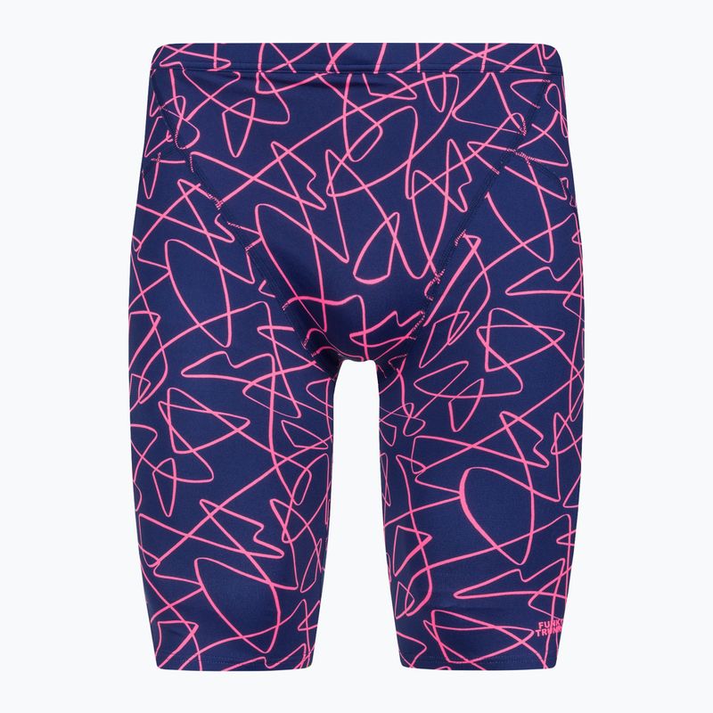 Pánske plavecké jammery Funky Trunks Tréningová séria texter