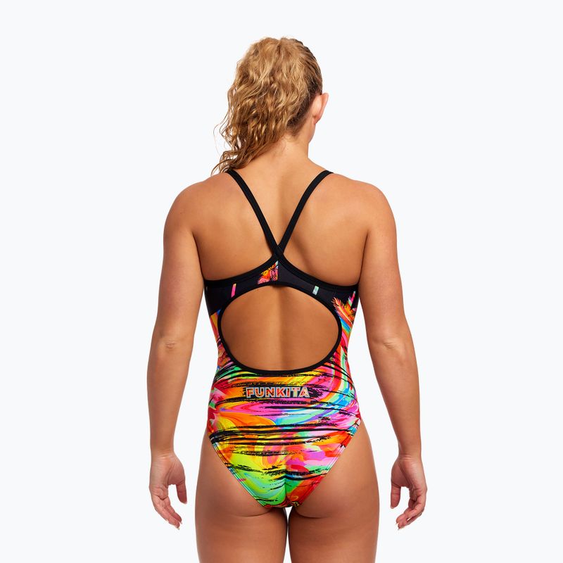 Dámske jednodielne plavky Funkita Diamond Back One Piece sunset city 7