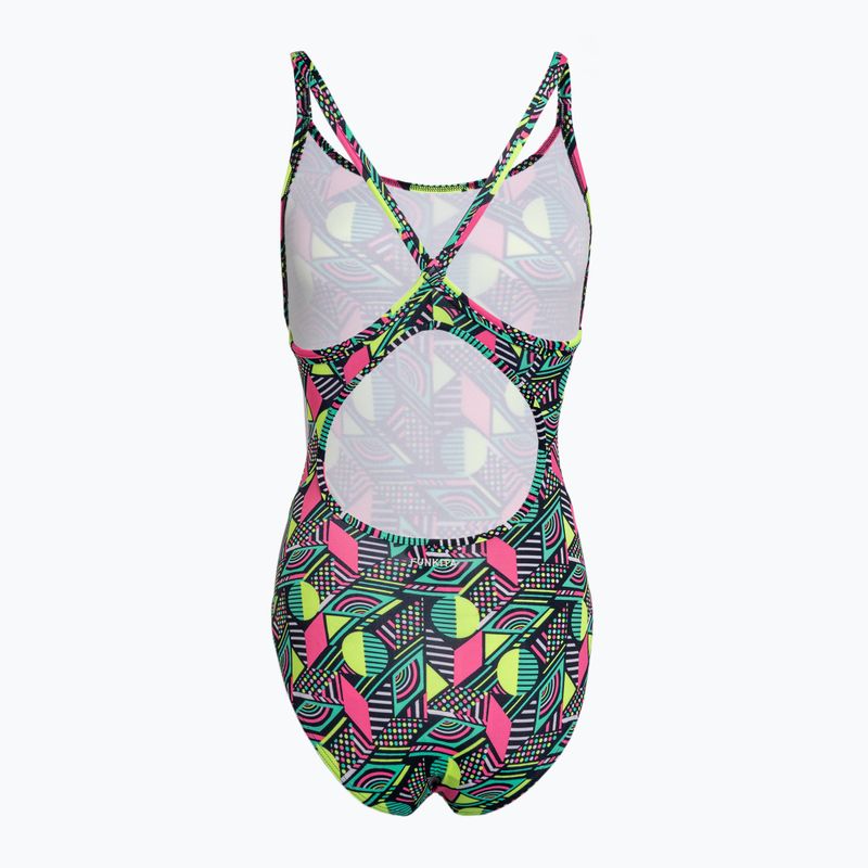 Dámske jednodielne plavky Funkita Diamond Back One Piece dot matrix 2