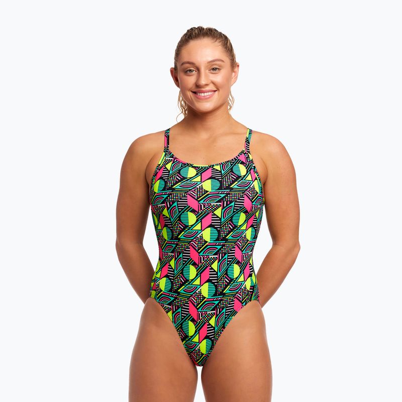 Dámske jednodielne plavky Funkita Diamond Back One Piece dot matrix 6