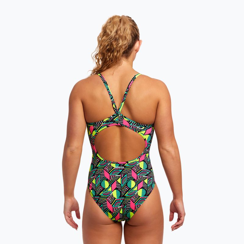 Dámske jednodielne plavky Funkita Diamond Back One Piece dot matrix 8